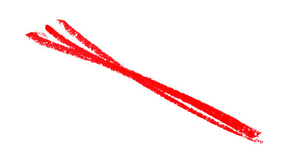 Red pencil hand writing rhythm set on transparent background