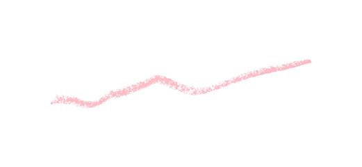 Pink pencil hand writing rhythm set on transparent background