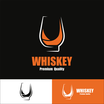 Bourbon whiskey logo with luxury retro vintage decoration. for labels,drinks, badges, bars,clubs, cafes, restaurants and brand company