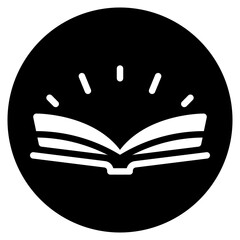 open book glyph icon