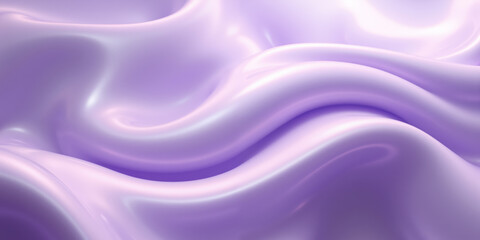 Obraz premium Abstract Fluid Forms in Mocha Mousse and Lavender with Reflective Glowing Edges A calming and modern design with flowing fluid