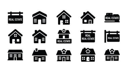  Construction & Tools Icon Set � Tools and equipment icons including hammers, drills, helmets, saws, and gear.