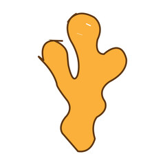 ginger silhouette icon design template