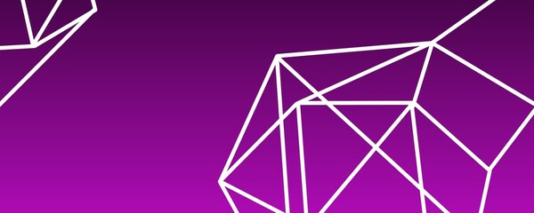 Abstract purple gradient background with triangles shape. Technology Background