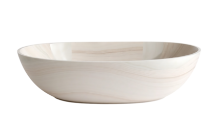 Elegant Oval Freestanding Stone Bathtub Modern Bathroom Design