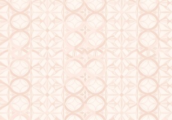 Subtle elegance displayed in a geometric light pink seamless tile pattern design