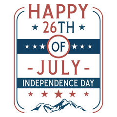 Happy 26th of July Independence Day