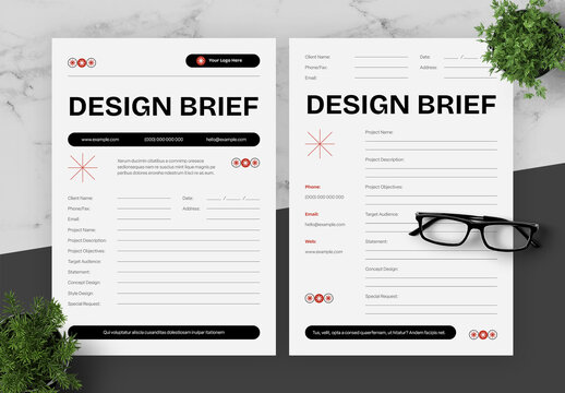 Brown And Black Design Brief