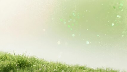 Obraz premium Grassy Hillside with Soft, Glowing Background