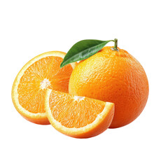 Fresh oranges, sliced