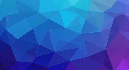 Fototapeta premium Geometric Gradient Backdrop: Vibrant Blue to Purple Polygonal Abstract Design