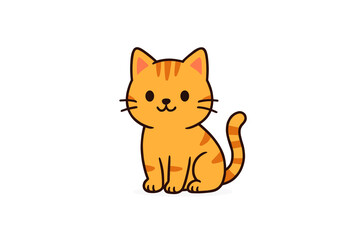 orange cat vector