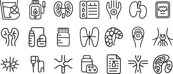 collection of Healthcare, Medical icons set,  vector illustration