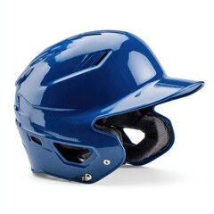 Fototapeta premium Deep blue baseball helmet, protective