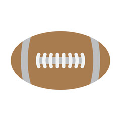 Rugby Ball Vector Flat Icon Design