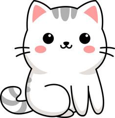 Striped Tabby Kitten illustration