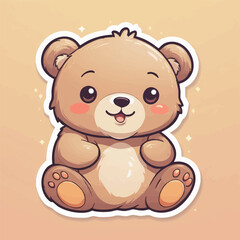 Fototapeta premium Pastel bear 3.eps Art for Printing