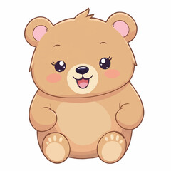 Joyful bear 7.eps Cartoon Sticker