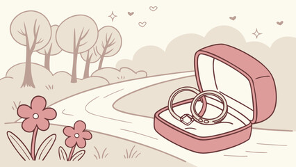 pink background with flowers and butterflies