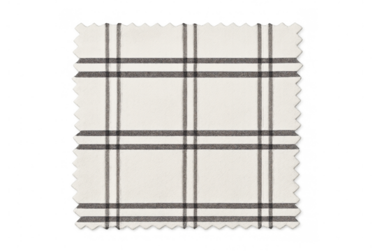 Black and white plaid pattern with a transparent background