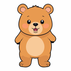 Fototapeta premium Adorable bear 29.eps Illustration