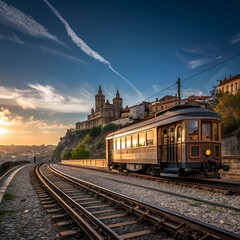 Fototapeta premium railway station in the city