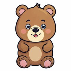 Kawaii bear 36.eps Art Print
