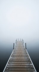 Obraz premium Abandoned Dock on Silent Lake