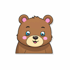 Cute bear-19.jpg Sticker