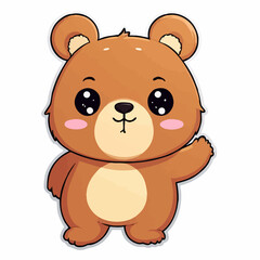 Kawaii bear-22.jpg with Sparkling Eyes