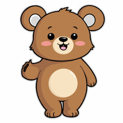 Cute bear-21.jpg Sticker