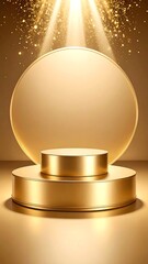 Gold podium display (1)