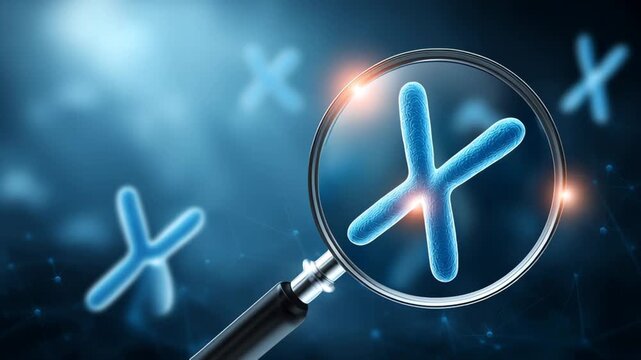 A conceptual close-up illustration representing decoding chromosomes and the science of longevity through cellular care.