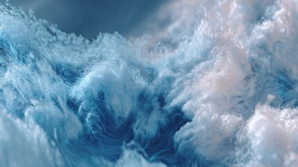 Mesmerizing 3D Render of a Dynamic Water Wave, Showcasing Fluid Motion and Light Play, Ideal for Projects Requiring a Sense of Movement