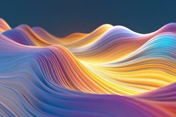 Colorful spectrum waves create a modern abstract background with flowing shapes and gradients in vibrant tones and subtle highlights across a textured surface