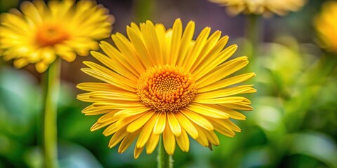 Close-up of Yellow Hypochaeris radicata Flower in Full Bloom