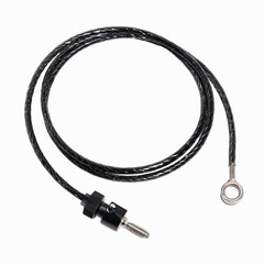 Black Speaker Wire with Banana Plug and Ring