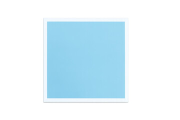 Light Blue Square on Transparent Background