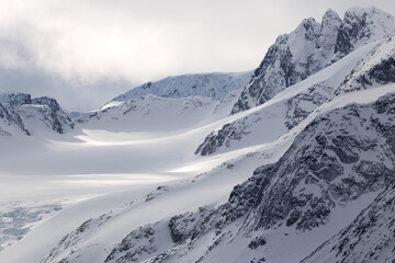 Obraz premium Amazing mountainous ice and snow landscapes, Svalbard, Norway