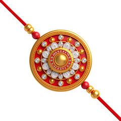 Happy raksha bandhan rakhi on transparent background