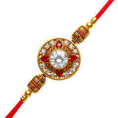 Happy raksha bandhan rakhi on transparent background