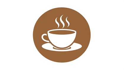 Simple coffee cup icon