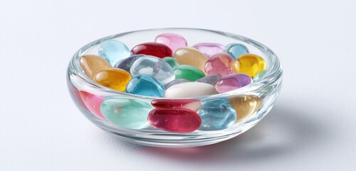 jelly beans in glass jar