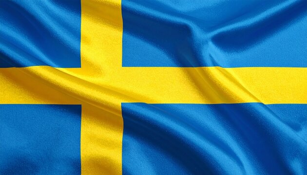 Swedish national flag with blue field and golden-yellow Scandinavian cross—symbolizing Nordic heritage, Christianity, and national unity through simple, powerful design.