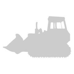 bulldozer vector icon shadow_2