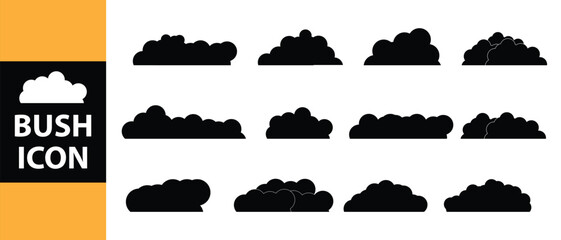 set of bush icon, vector illustration.