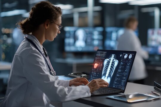 Innovative healthcare technology enhances medical diagnosis by providing advanced data analysis and visualization in a clinical environment