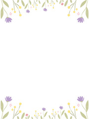 colorful flower frames for wedding invitations