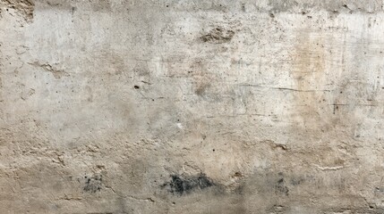 Obraz premium A weathered concrete wall displays various textures and marks, highlighting its age and history. Natural light enhances the rough surface, revealing different shades and patterns.