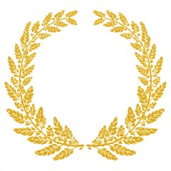 Gold laurel wreath, detailed design